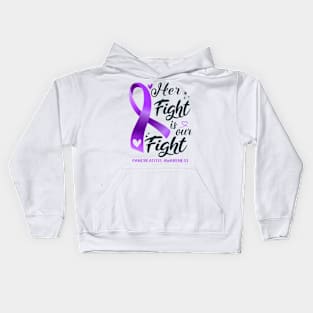 Pancreatitis Awareness HER FIGHT IS OUR FIGHT Kids Hoodie